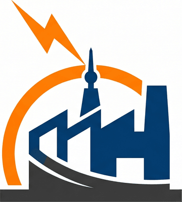Минималистичный современный логотип компании Спорт Альп по установке молниезащиты на белом фоне